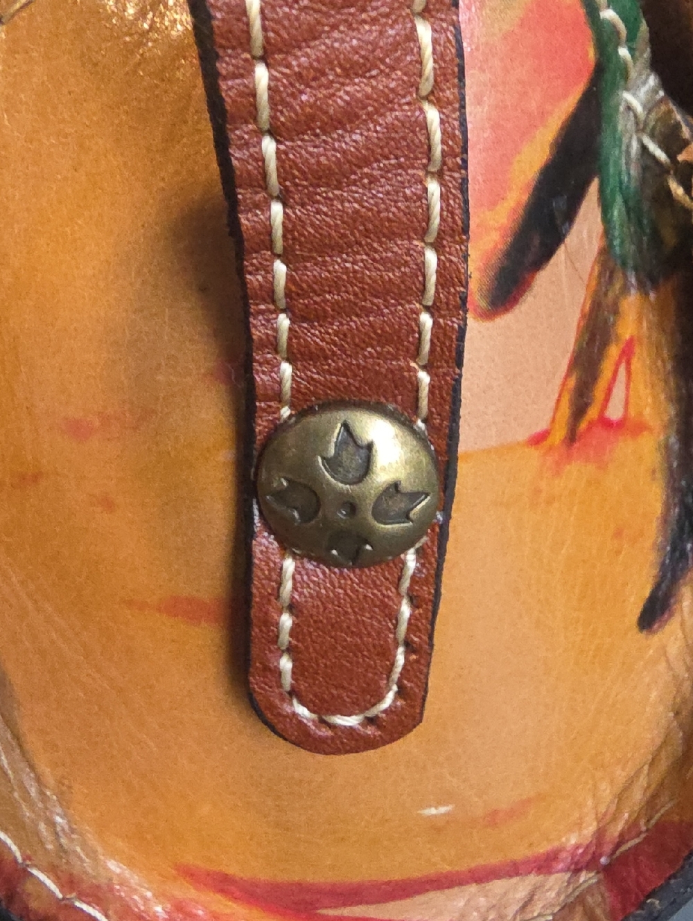 PATRICIA NASH Floral Heritage Amatrice Leather Barrel Crossbody - Picture 9 of 9
